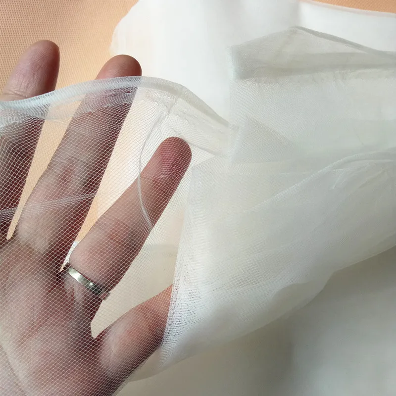 Высококачественная фатиновая свадебное украшение из ткани цвета слоновой кости