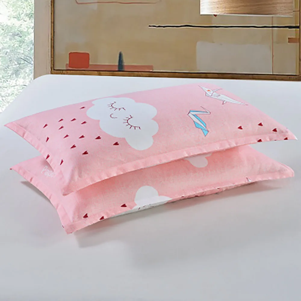 Thousand paper crane 2 шт./партия 48*74 см прямоугольная хлопковая наволочка мягкий удаляемый моющийся домашний утолщенный наволочка 301-0842 - Цвет: Thousand paper crane