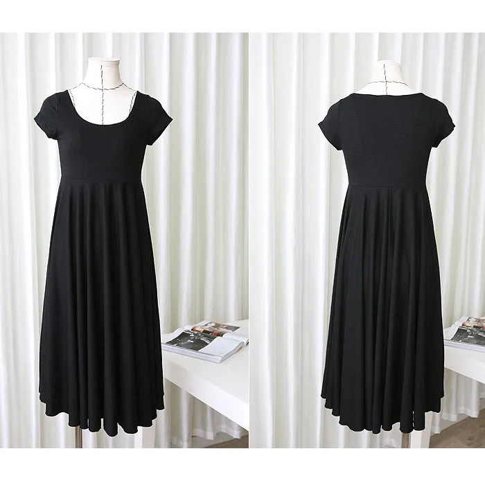 Платья для беременных Одежда женщин с круглым вырезом коротким рукавом 4 цвета