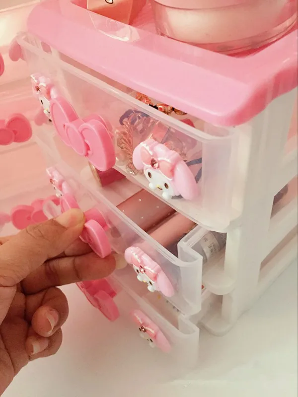 Новый многофункциональный ящик для хранения Hello Kitty Настольный 2/3 слойный