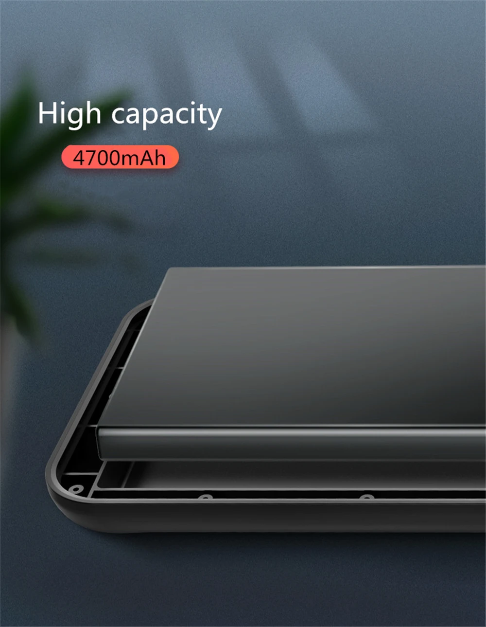 4700 мАч, беспроводной Чехол для зарядного устройства для Xiaomi Mi 9 SE, чехол с зажимом на заднюю панель, портативный внешний аккумулятор, чехол для зарядки
