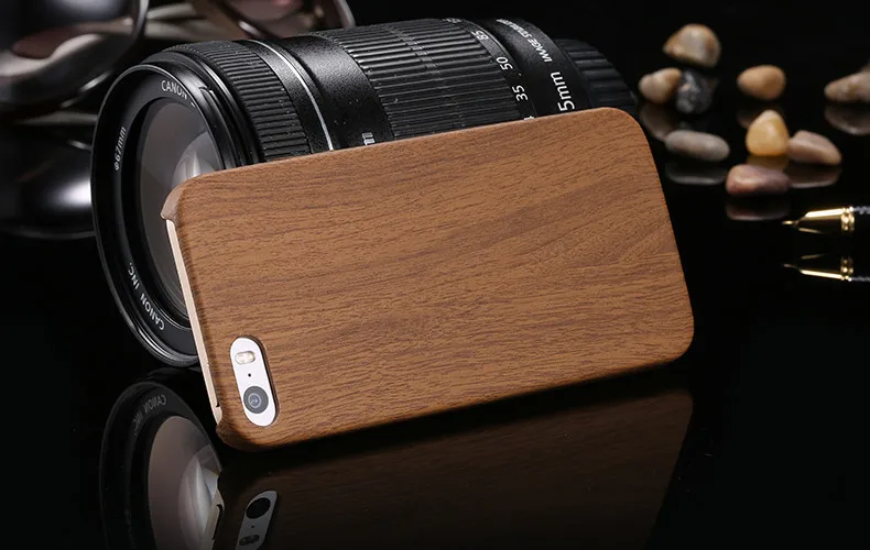 Standard Leather Case Vintage Wood Texture for iPhone 5 7 6 S Plus 5SE Case of Wood Macia cover for iphone xr case