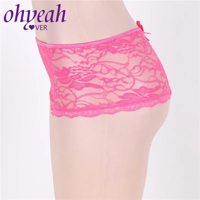 Ohyeahlover Женские Трусы средней талии сексуальные стринги Прозрачные стринги 6XL кружевные трусики трусы женское нижнее белье PM5011