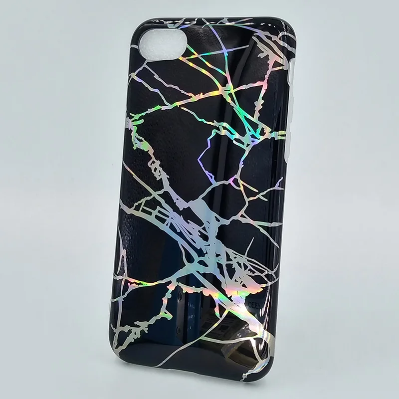 

Black/White/Pink Chrome Electroplating Marble Soft TPU Back Cover Case for iPhone X 6 7 8 Plus Phone Cases