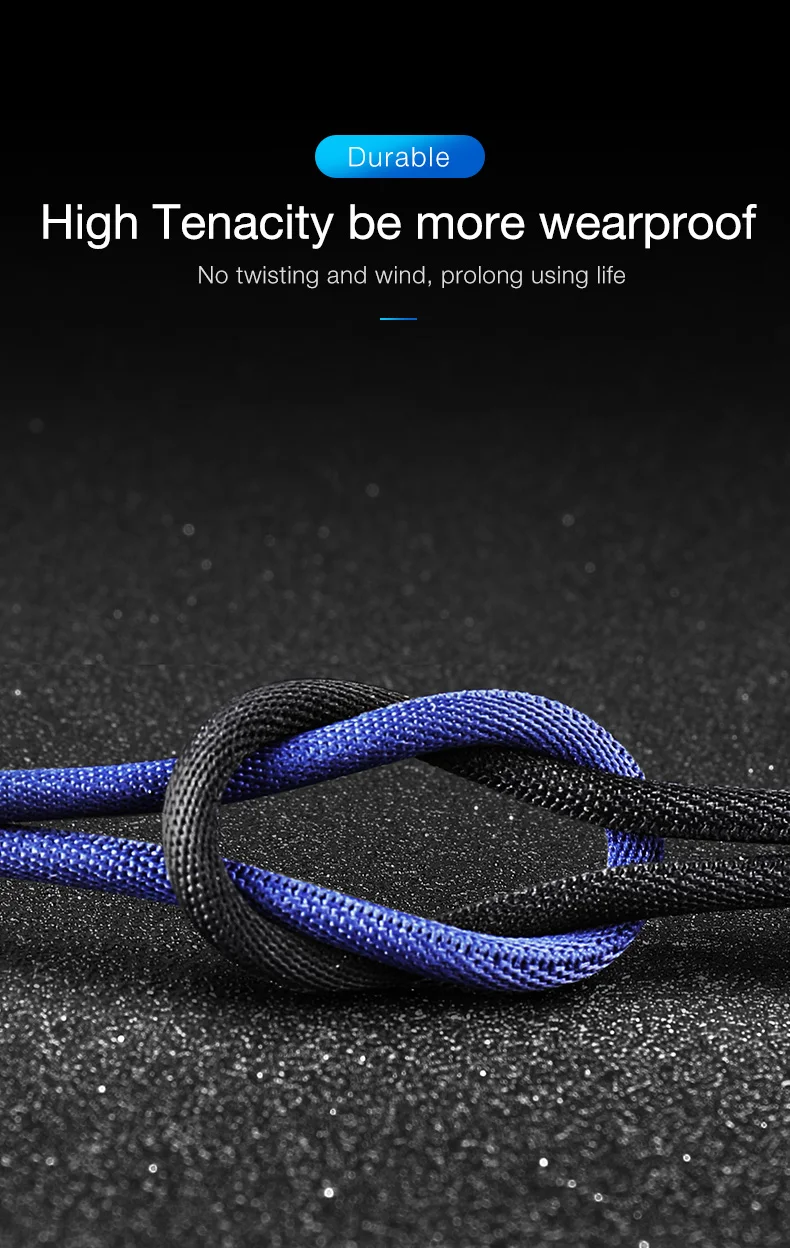 Cafele 3 в 1 светодиодный светильник USB кабель Micro type C usb зарядный кабель для iPhone huawei xiaomi samsung 130 см Синхронизация данных USB кабель