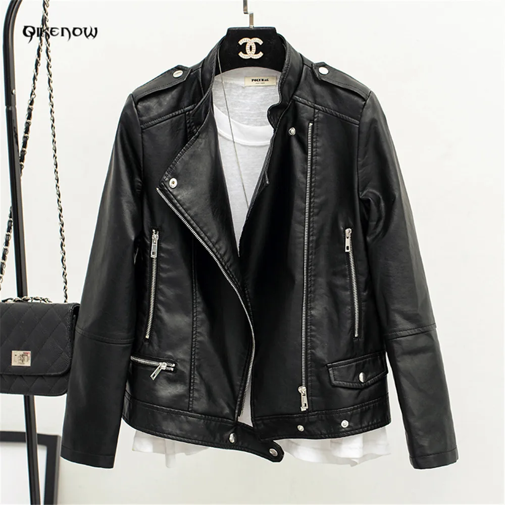 Оригинальный qikenow dpy 028 осень кожаная куртка perfecto PU короткие тонкие Street локомотив