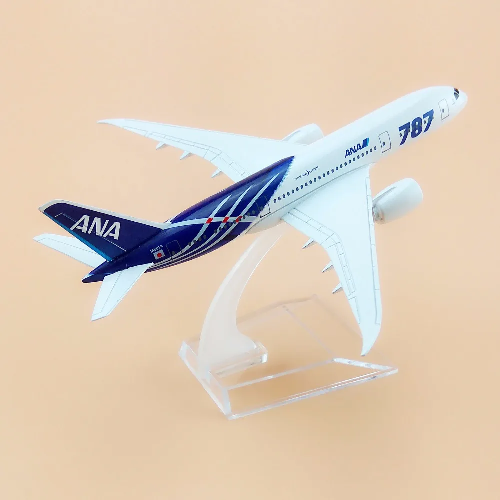 15cm Alloy Metal Air Japan Airlines ANA Boeing 787 B787 8 Airways Airplane Model Plane Model W Stand Aircraft Gift images - 6