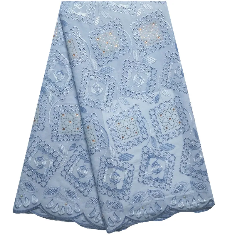 Best Sale Lace Cotton Swiss Voile Laces Purple Color African Material Fabric Embroidered For Party F1339 | Дом и сад