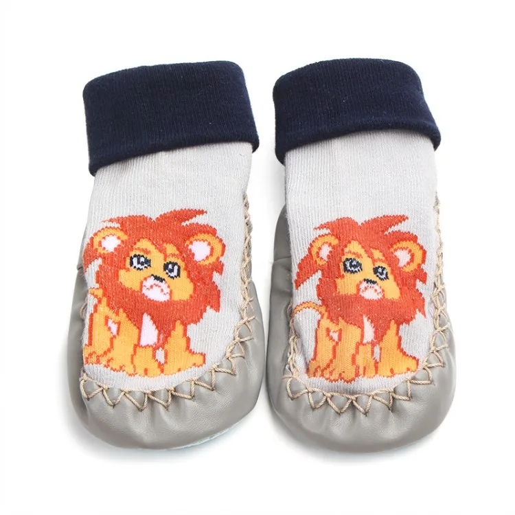 Baby Toddler Anti-slip Long Tube Sock Floor Socks Kids Girl Boys High Top Booty Shoes Soft Warm Cartoon Moccasins Slippers | Детская