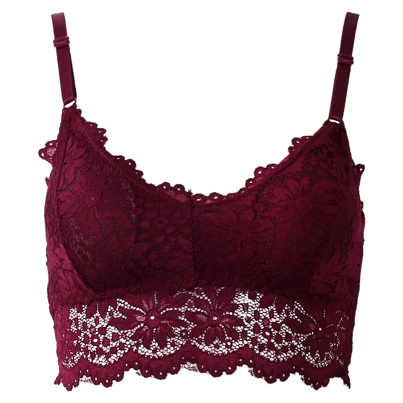 Женский кружевной бюстгальтер без рукавов пуш-ап с цветочным принтом 2019 | Мать и