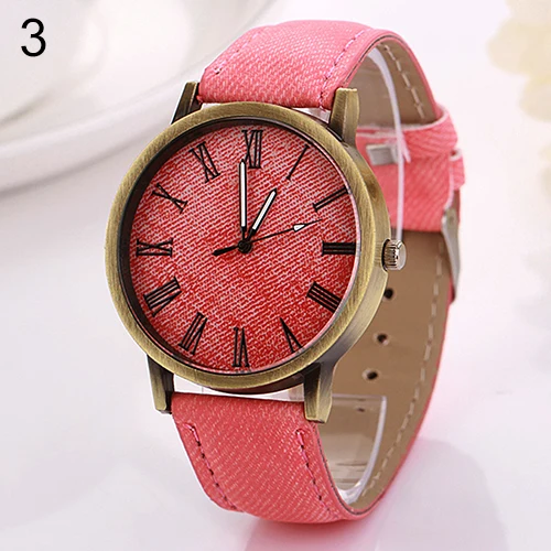 Новые мужские и женские винтажные наручные часы horloges vrouwen из джинсовой ткани