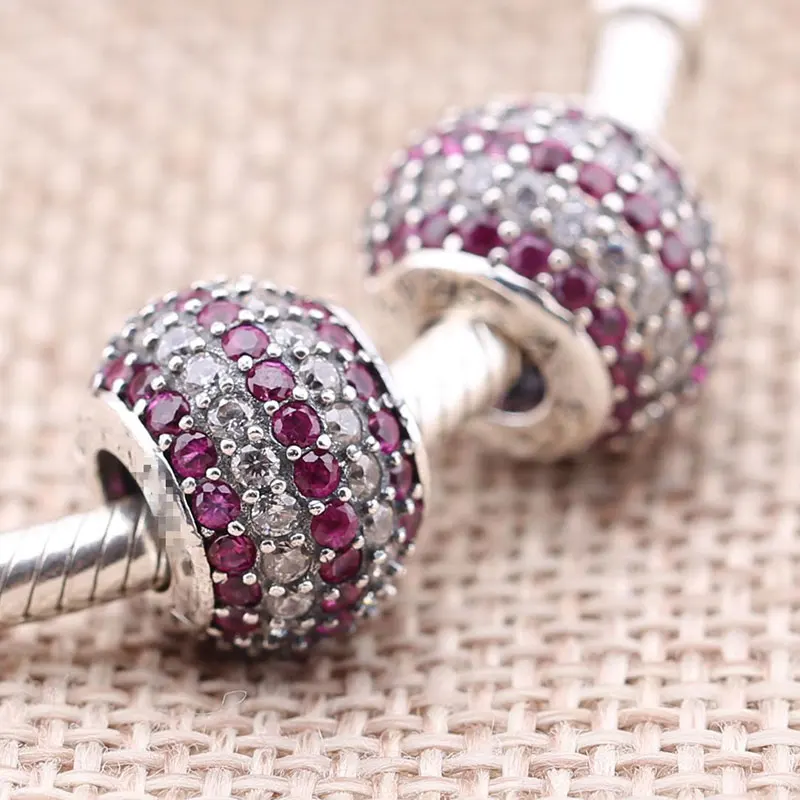 DIY круглый плоский Бусины подходят для Pandora браслет Для женщин ювелирных изделий