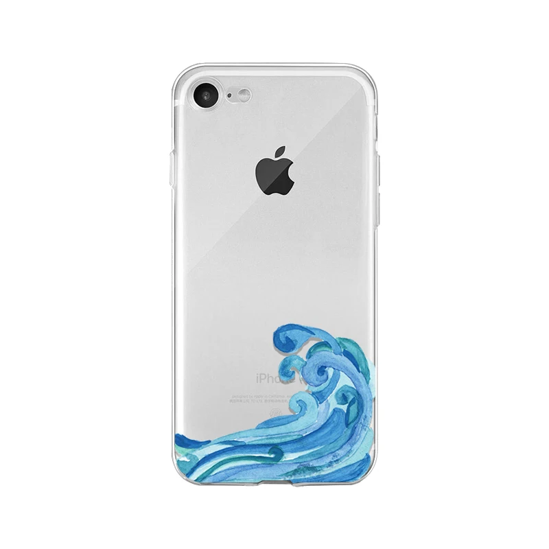 A10 Ruicaica японский art wave прозрачный мягкий чехол для телефона iPhone X XS MAX 6 6 S 7 7 plus 8 8 Plus 5 5S XR - Цвет: A10