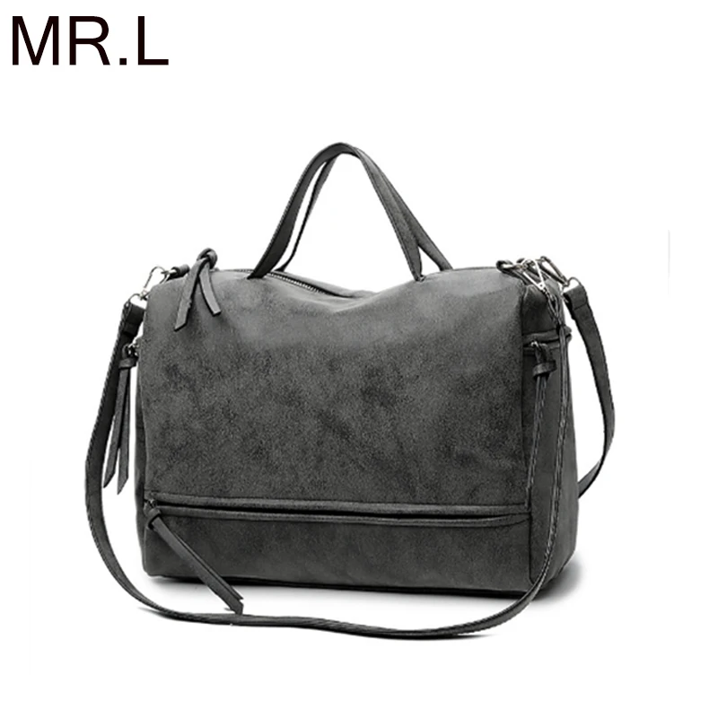 M R.L Брендовые женские сумки модная женская сумка на плечо из нубука винтажная