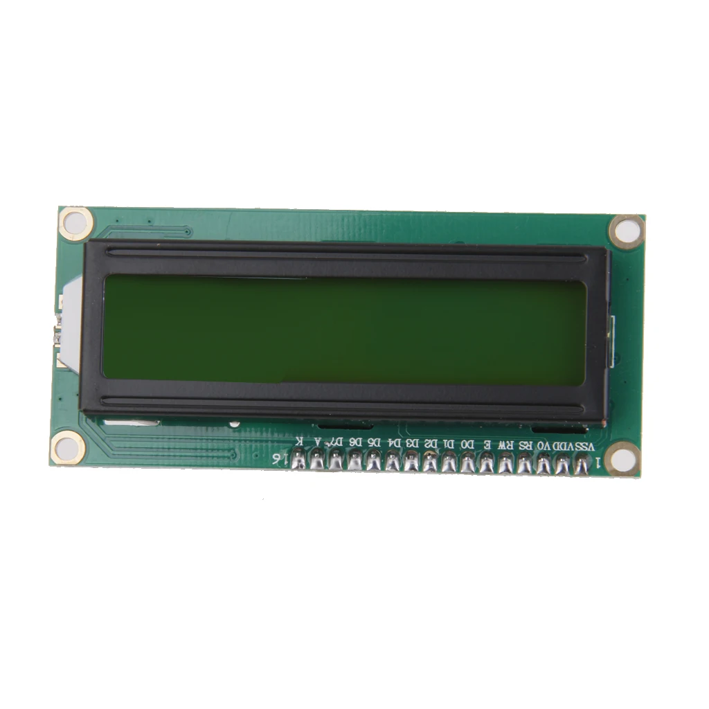 Желто-зеленый ЖК-дисплей 1602 IIC I2C TWI Серийный модуль для | Электроника