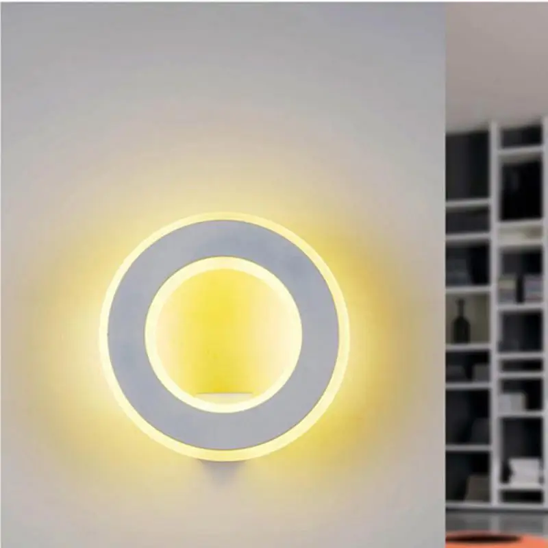 Макияж светодиодный Круглый Крытый настенный светильник пост современный