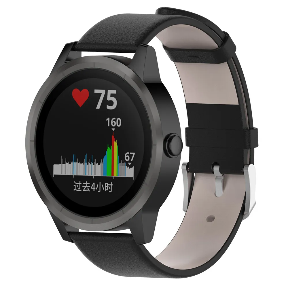 Кожаный браслет для Garmin vivoactive 3 ремешок часов из натуральной кожи на запястье