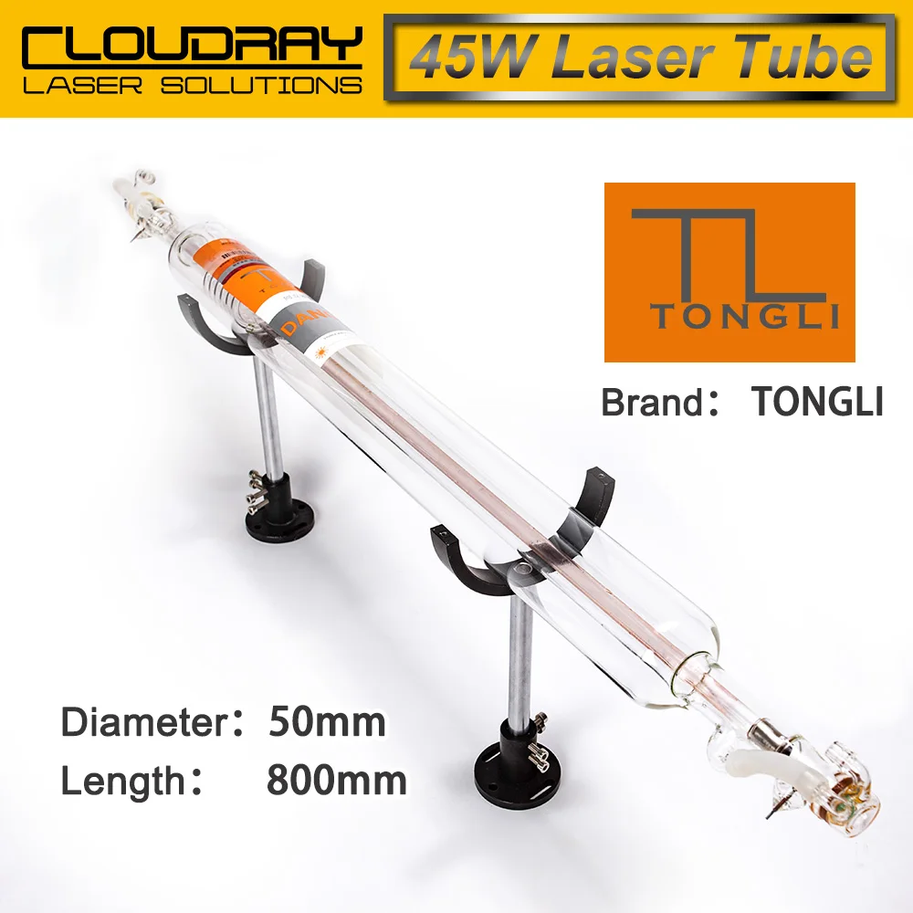 Cloudray TONGLI 800 мм 45 Вт СО2 стеклянная лазерная трубка для СО2 лазерная гравировка машина для резки TL TLC800-45
