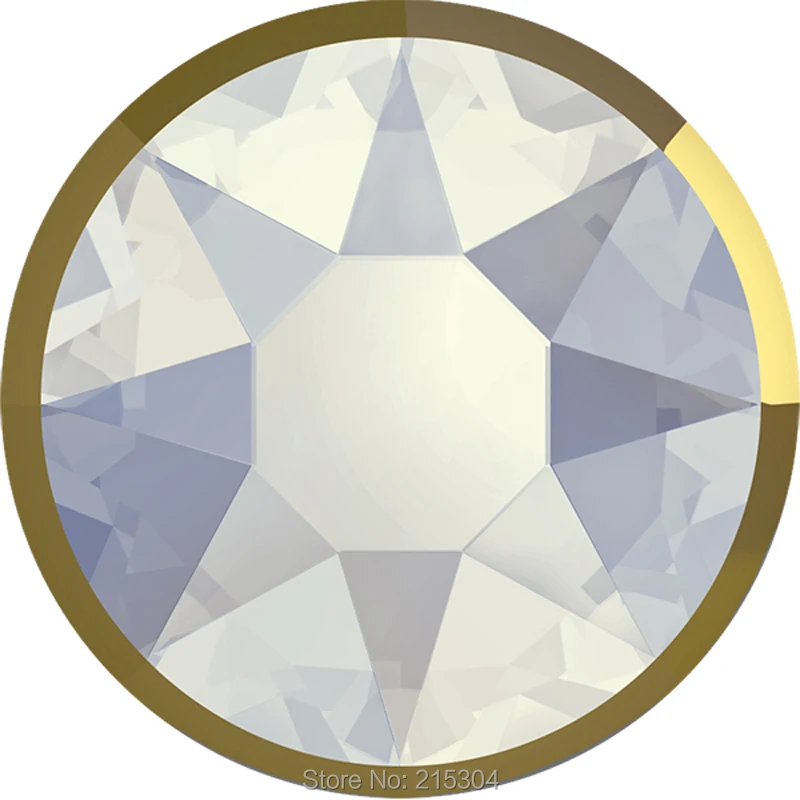 Новинка 2019 20 элементов Swarovski Rimmed 2088/I белый опал (234) Dorado (без горячей фиксации)