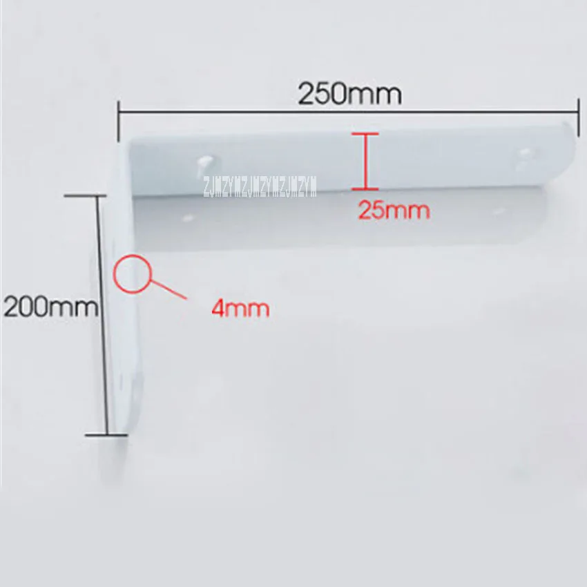 2 шт./лот Новинка Треугольный Кронштейн настенная полка под углом L типа железная