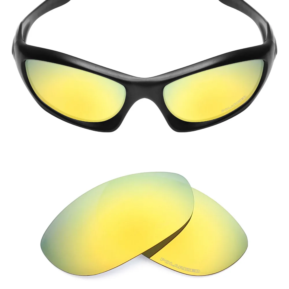 

SNARK поляризованные противоударные Сменные линзы для солнцезащитных очков Oakley Monster Dog 24-каратное золото