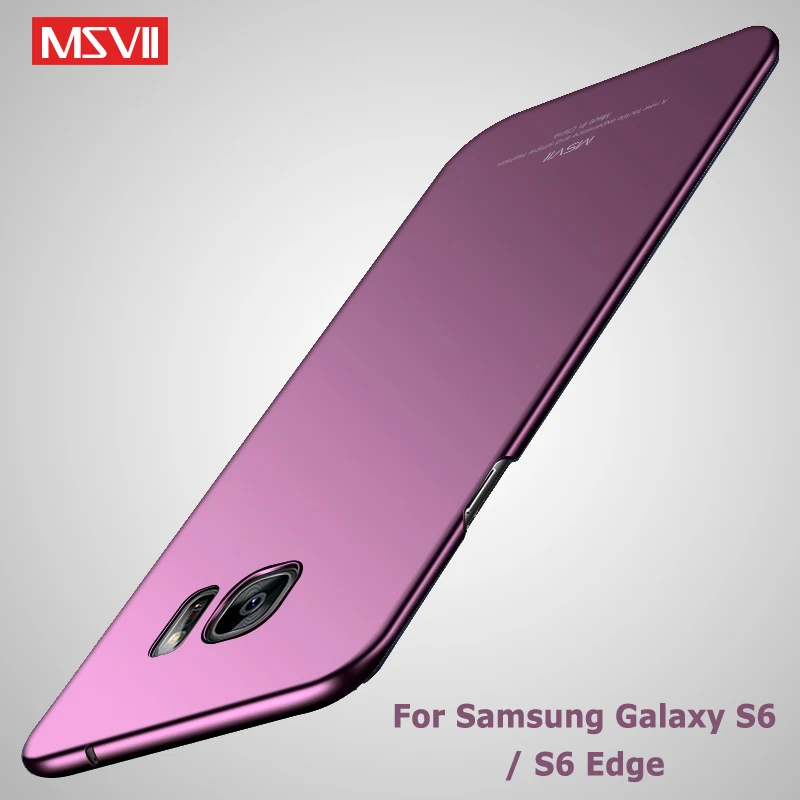 Чехол для Samsung Galaxy S6 Edge матовый чехол Msvii Жесткий из поликарбоната S 6 чехлы|cover for