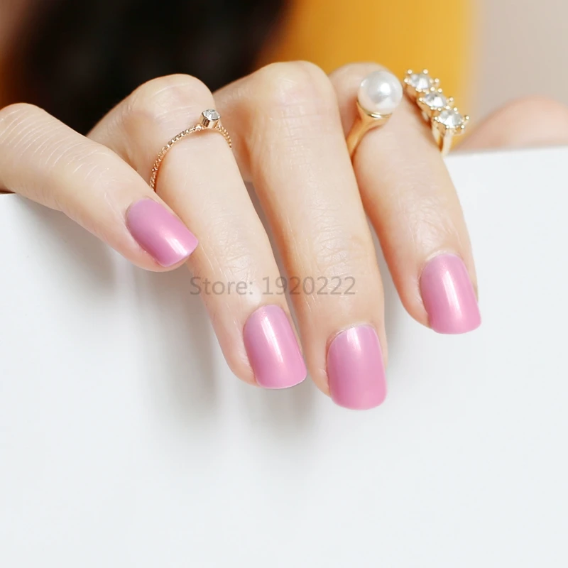 2022 модный красивый яркий цвет ногтей фотосессия короткий абзац 24 шт персиковый