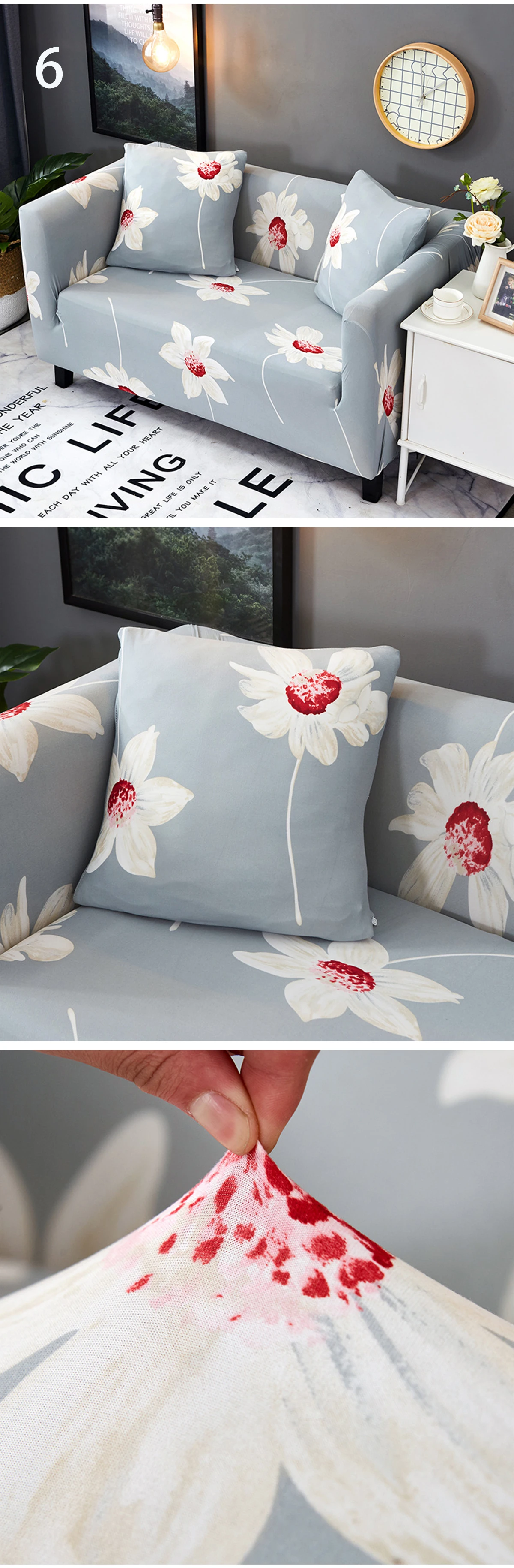 Универсальный чехол для дивана, складной эластичный чехол для дивана, нескользящий чехол для дивана, жаккардовый чехол для дивана и кровати