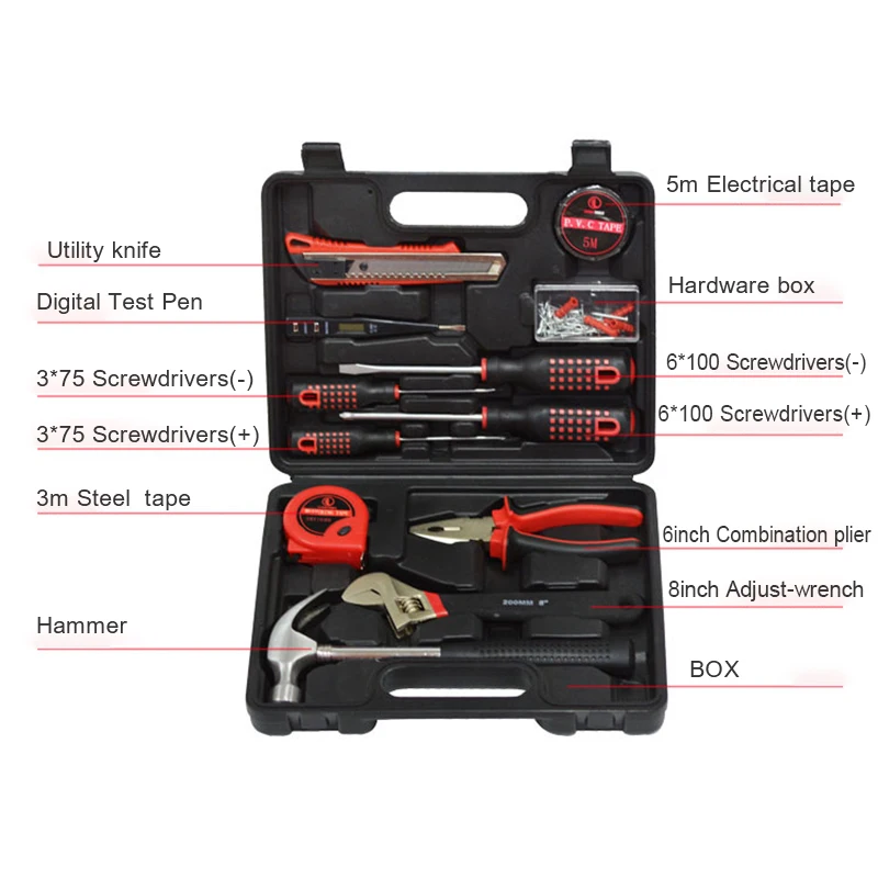 13 шт./компл. молоток ключ Винт биттабурет набор Авто Ремонт инструментов Пакет