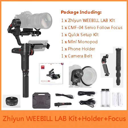 weebill Bundle 1 Zhiyun weebill лаборатории 3-осевой Карманный Стабилизатор Для беззеркальных Камера s, Zhiyun weebill для sony a6500 A7M3 Panasonic Камера - Цвет: weebill Bundle 1