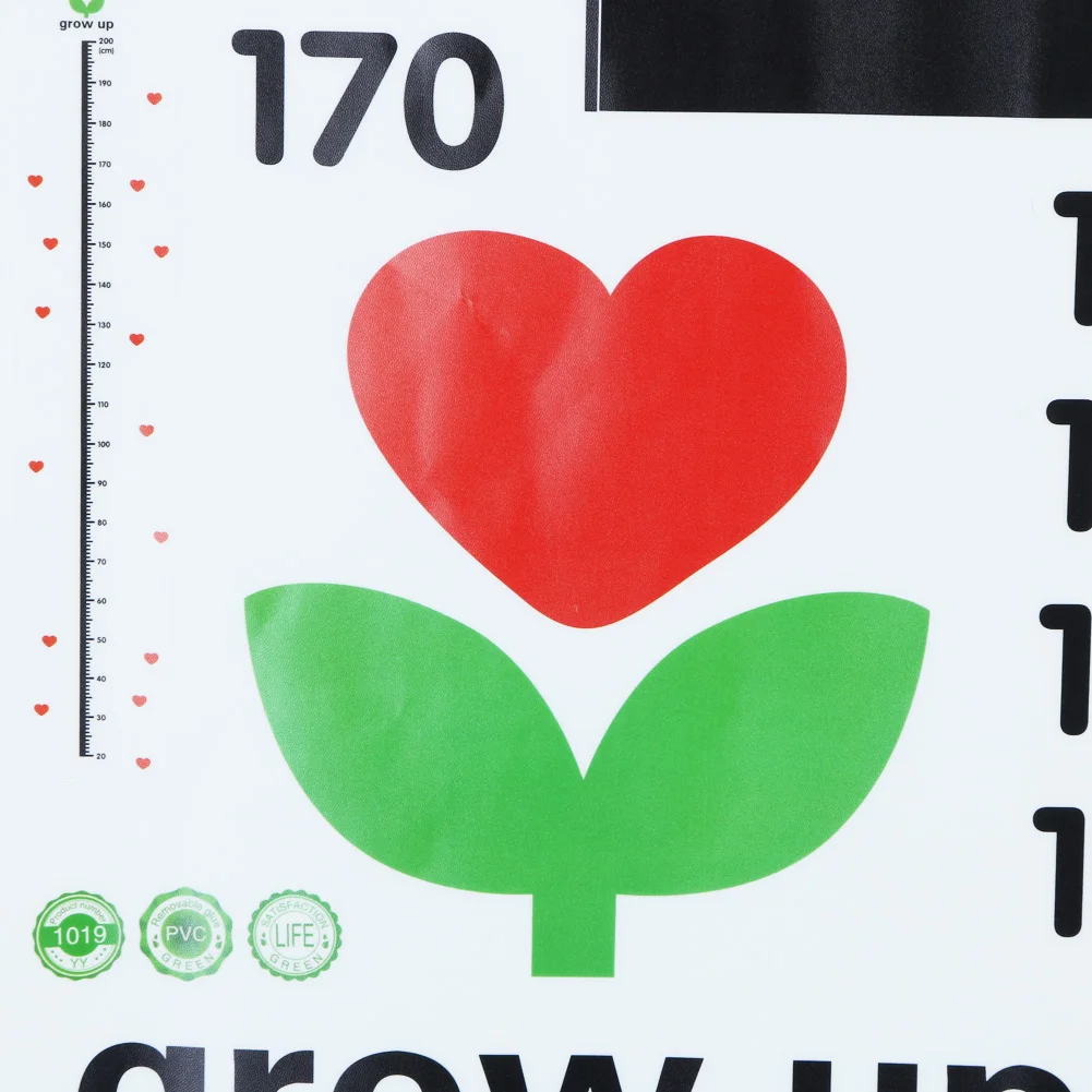 Настенная 3D наклейка для измерения высоты в виде сердца 2 м | Дом и сад