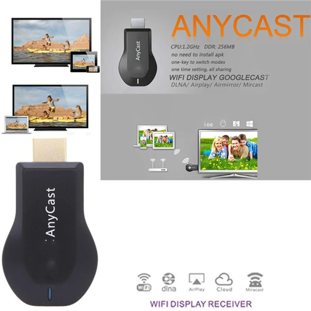 Беспроводной ТВ приемник M2 HDMI для iPhone X 8 7 6 адаптер Miracast IOS и Android|SmartTV-стики тюнеры|