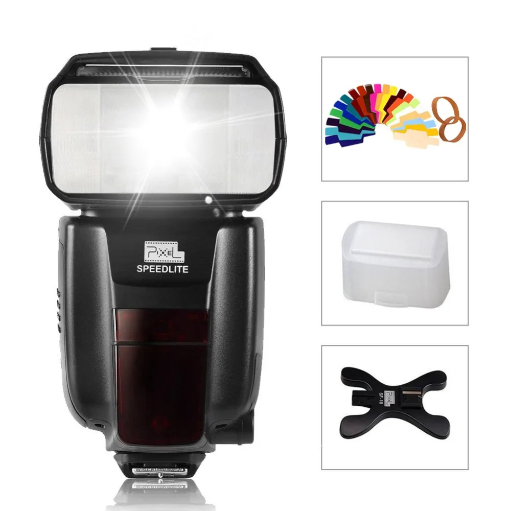 Pixel M8 2 4 ГГц Универсальный GN60 Беспроводной Вспышка Speedlite для Canon 800D 760D 750D 700D 650D 200D 80D