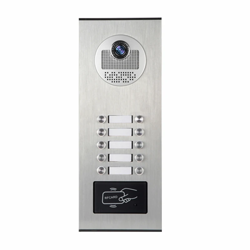 JERUAN Apartment 9 inch Touch key LCD Video Door Phone Doorbell Intercom System Kit HD RFID Access Camera For 10 Households |