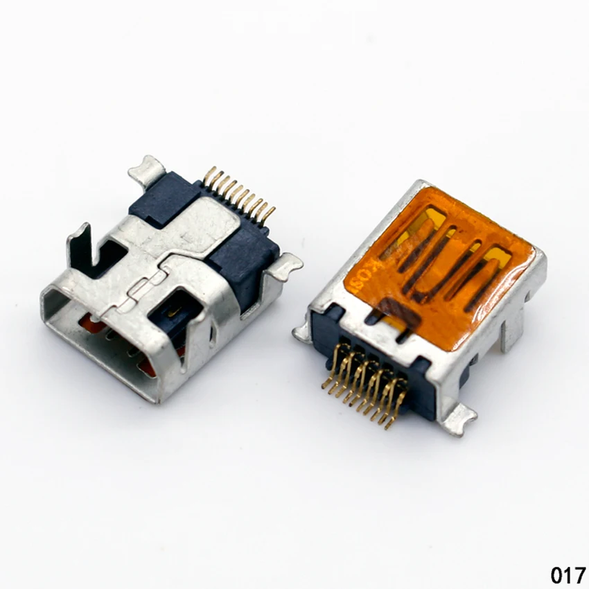 

1x Female Mini USB Type B 10 Pin SMT SMD DIP Mount Jack Connector