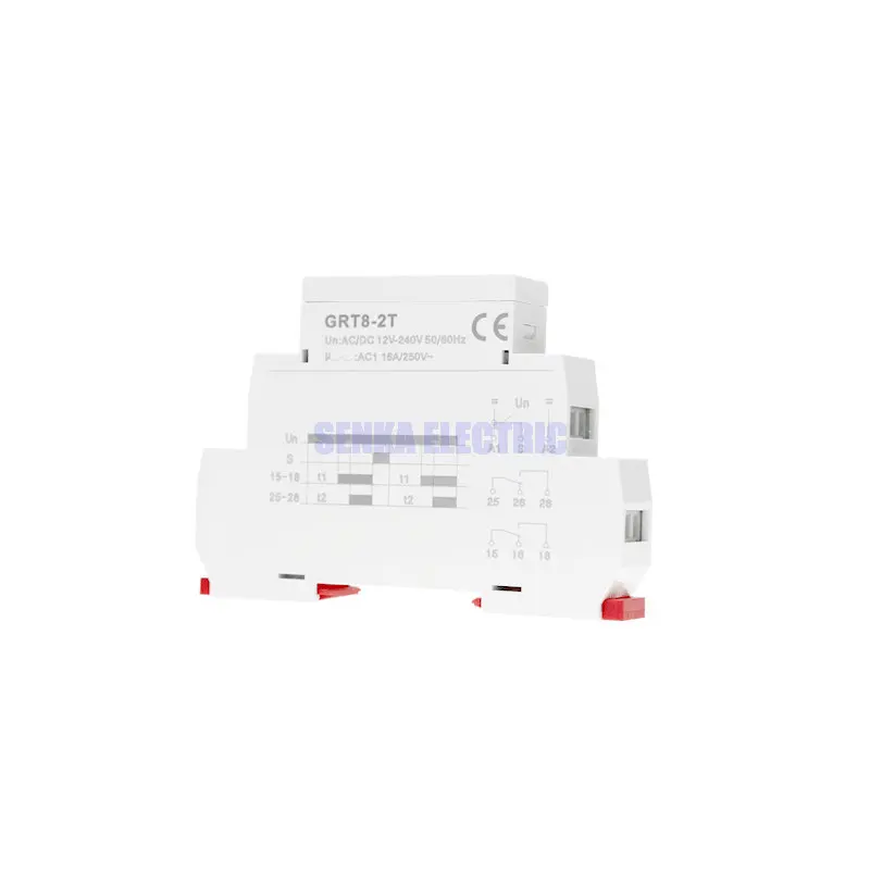 Многофункциональный 4-ручки din-рейку 2 группы AC/DC 12V 24V 220V мини таймер реле задержки времени