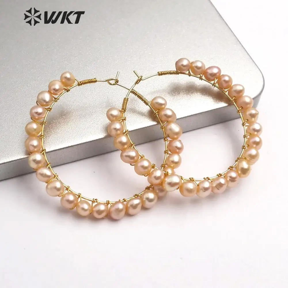 WT E547 серьги из натурального жемчуга белый желтый фиолетовый цвет круглая