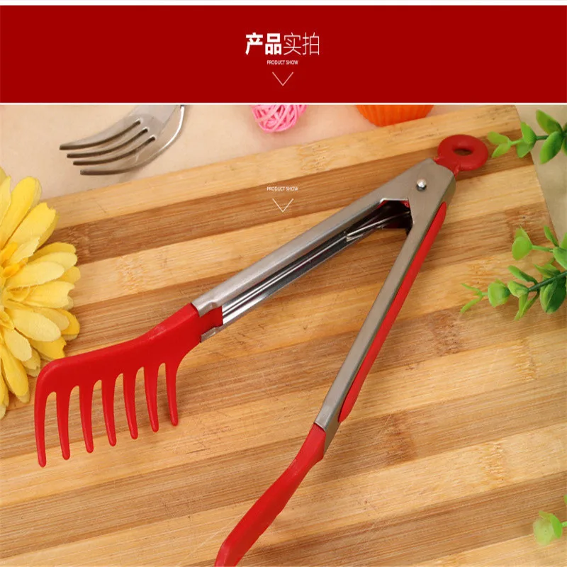 Пластик барбекю зажимы расчески Форма спагетти Лапша клип Кухня Пособия по