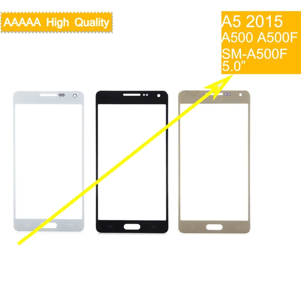 Сенсорный экран для samsung Galaxy A5 A500 A5000 SM-A500F A500F A500H сенсорный экран передняя панель стеклянная линза передняя внешняя ЖК-дисплей