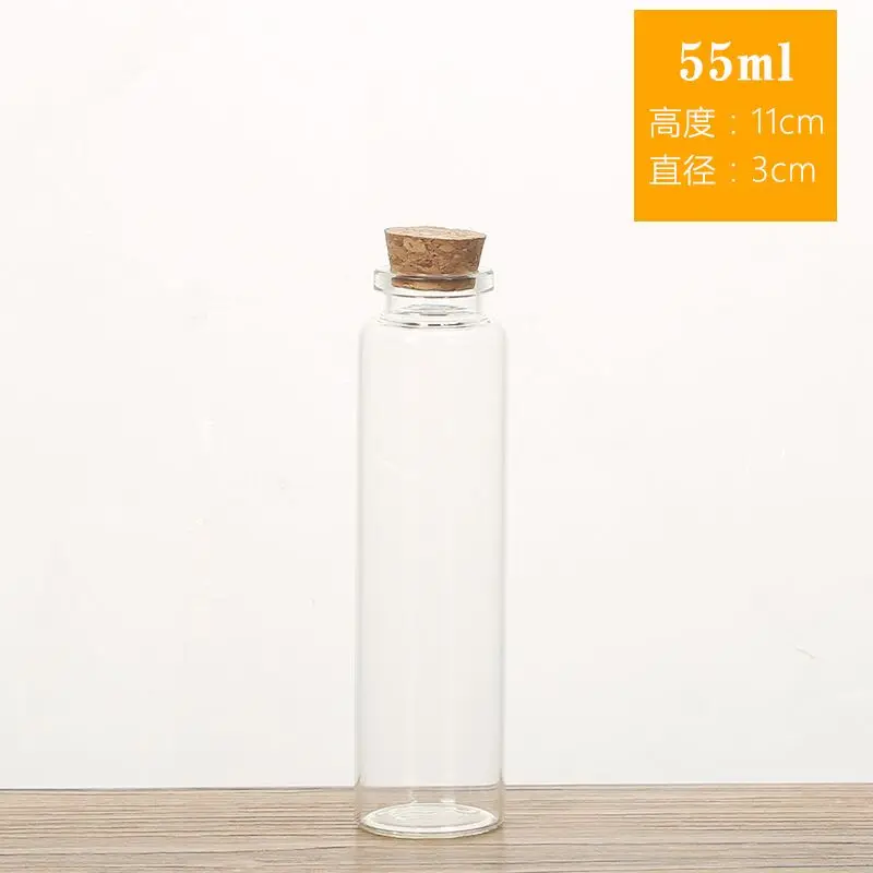 50 шт. 10 мл 15 20 25 30 40 55 стекло желаемая бутылка drift jar сообщение подарок на Новый год