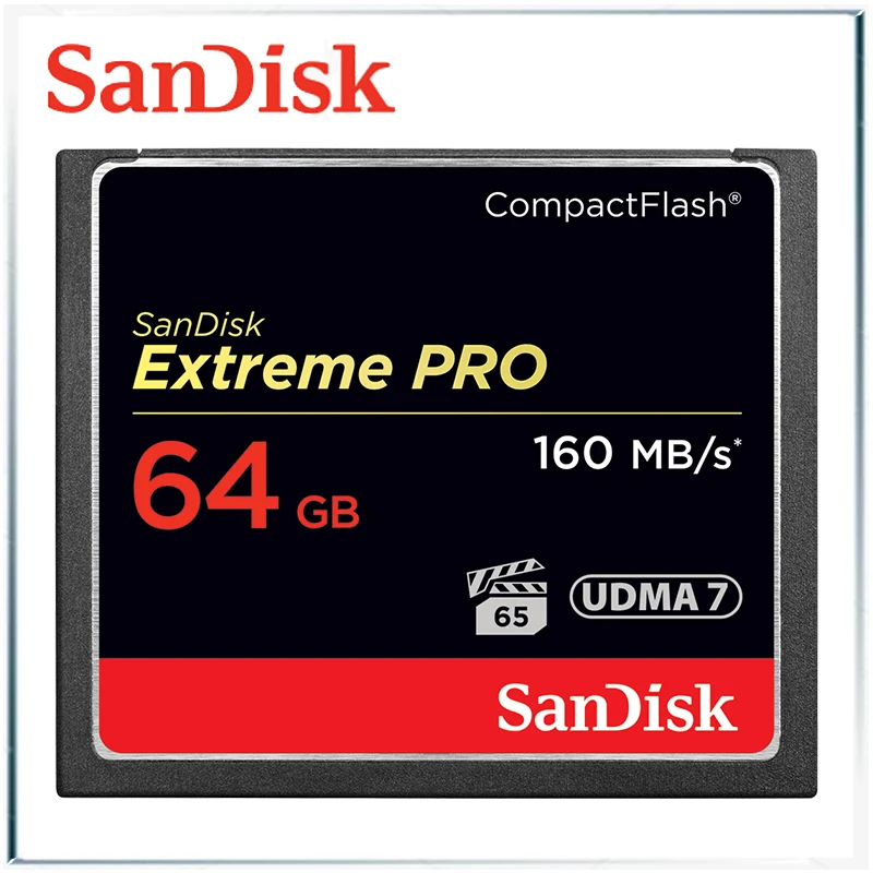 Sandisk Extreme Pro Высокое качество до 160 МБ/с. Compactflash CF карт 256 ГБ sandisk Compact Flash карта 128