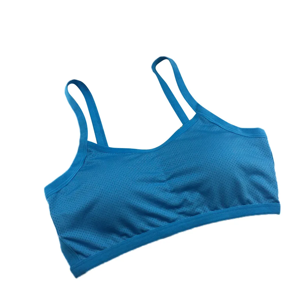 Blue 50 Женский фитнес, растяжка, тренировка безрукавка бесшовный спортивный бюстгальтер с мягкими чашечками обычный мягкий тонкий сексуальный - Цвет: Blue