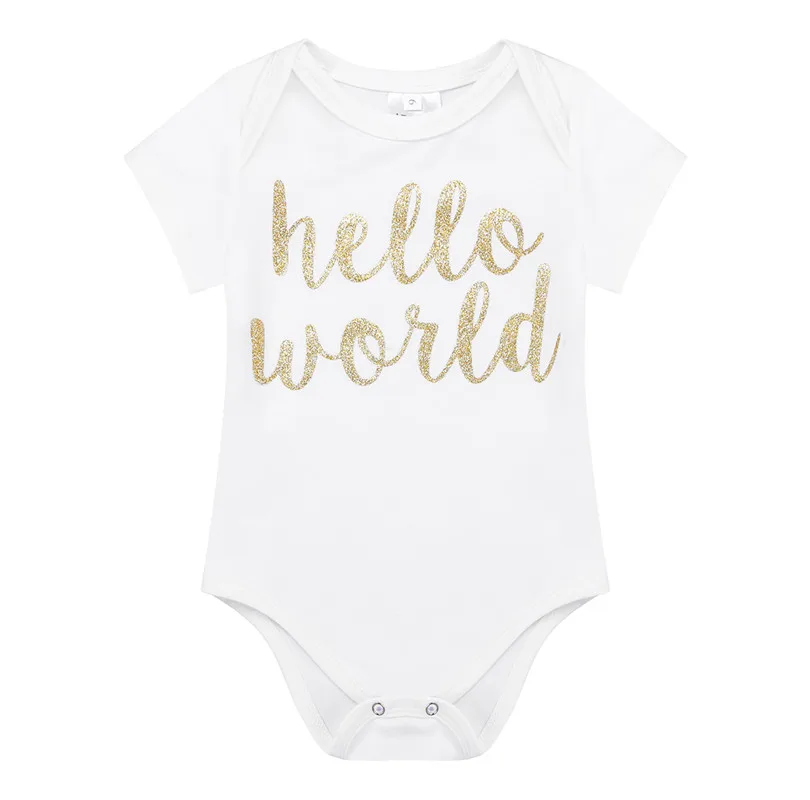 Iefiel для детей малышей маленьких девочек Hello World спортивный костюм наряд