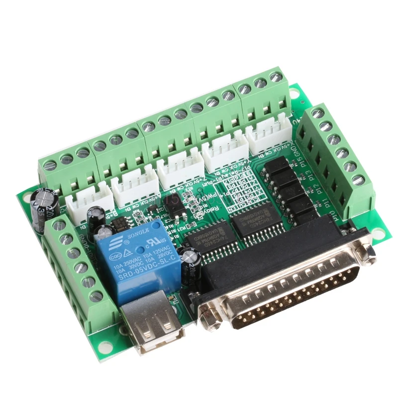 ЧПУ Breakout Board с оптическим муфтой для шагового двигателя MACH3 5 Axis | Обустройство