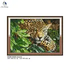 Леопардовая живопись вышивка своими руками рассчитано на холст DMC 14CT и 11CT китайские наборы для вышивки крестом
