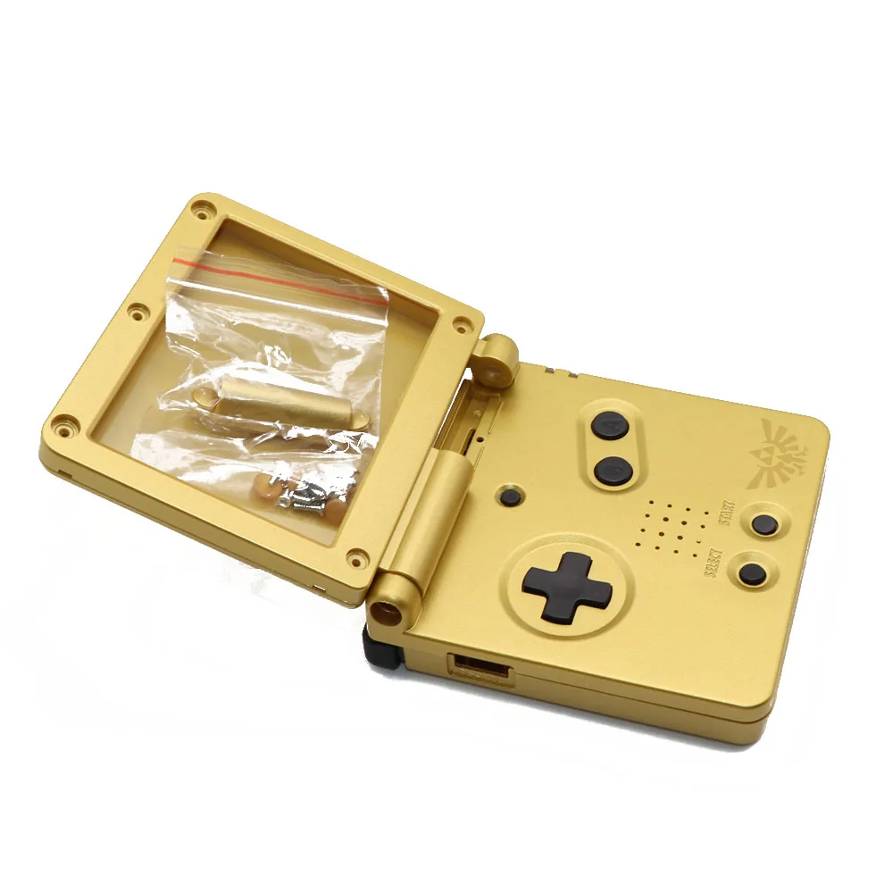 1 комплект золотистый Сменный Чехол для Gameboy Advance SP полный корпус + крышка экрана