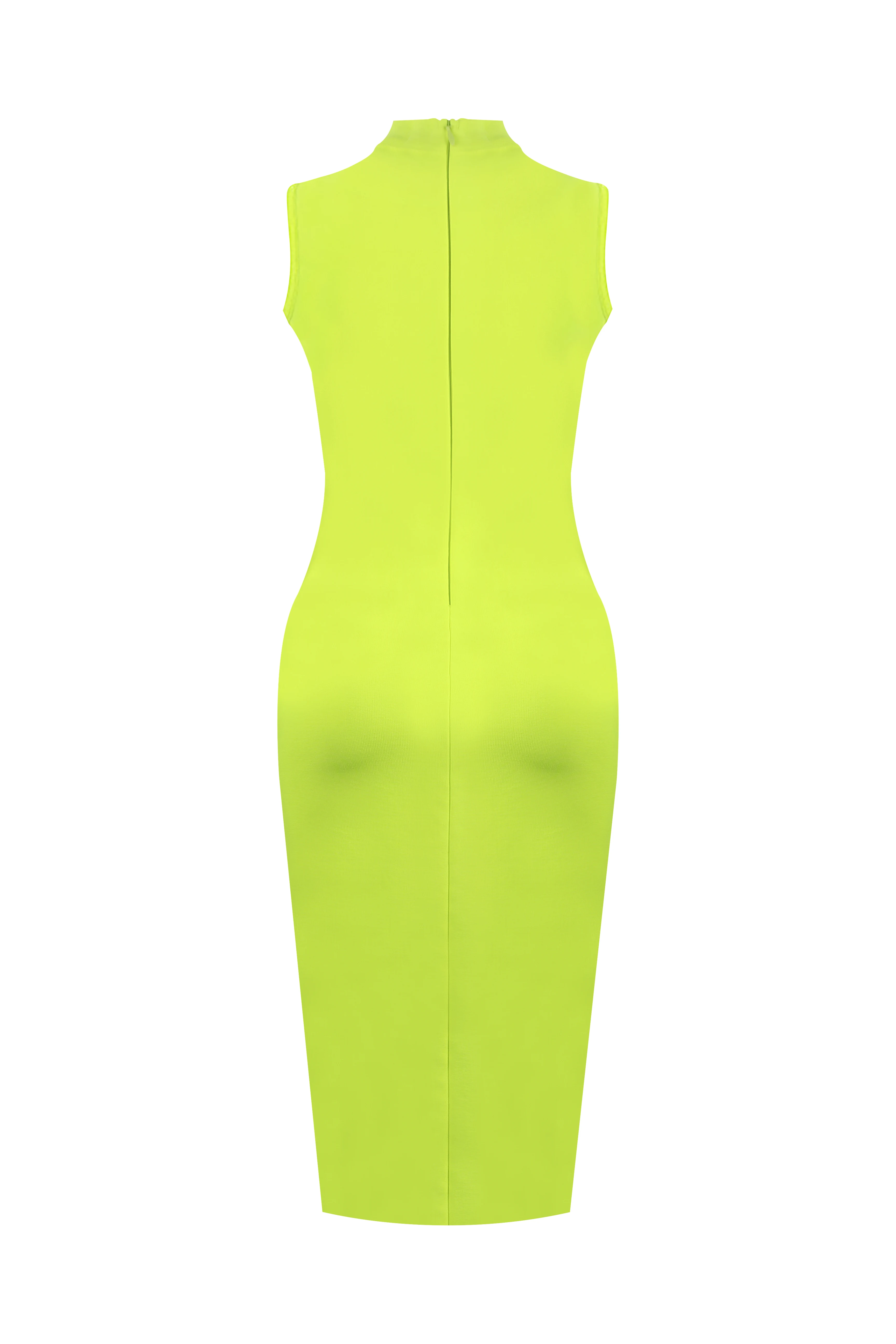 Женское Трикотажное вечернее платье однотонное бежевое повязка до колена