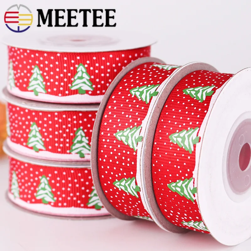 Meetee1шт (1 шт = 9 м) 20 мм Двусторонняя лента DIY Рождество Новый год Украшение