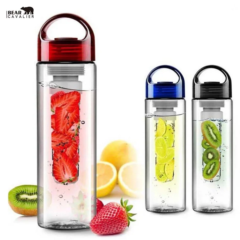 Bear Cavalier New 700ml Outdoor Sports Bottle Lemon Fruit Infuser Squeeze Water Juice Maker Plastic | Дом и сад