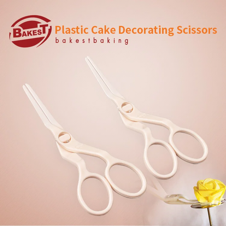 Пластиковые ножницы BAKEST для украшения тортов 10 шт. из искусственных цветов|plastic